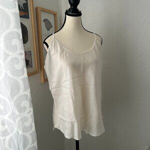 Fishers Finery 100% Mulberry Silk Cream Camisole Extra Large